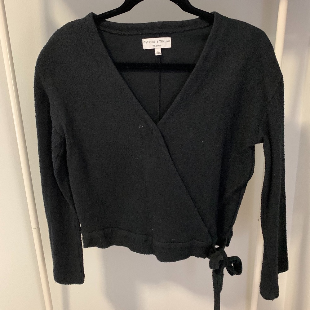 Madewell Texture and Thread Wrap Top